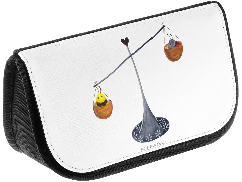 Kosmetiktasche Sternzeichen Waage Kosmetikbeutel, Kulturtasche, Kulturbeutel, Schminktasche, Make-Up Tasche, Tierkreiszeichen, Sternzeichen, Horoskop, Astrologie, Aszendent, Waage, Waage Geschenk, Waage Sternzeichen, Geschenk Oktober, Geschenk September, Geburtstag Oktober, Geburtstag September, Gleichgewicht, Marienkäfer, Hummel, Biene