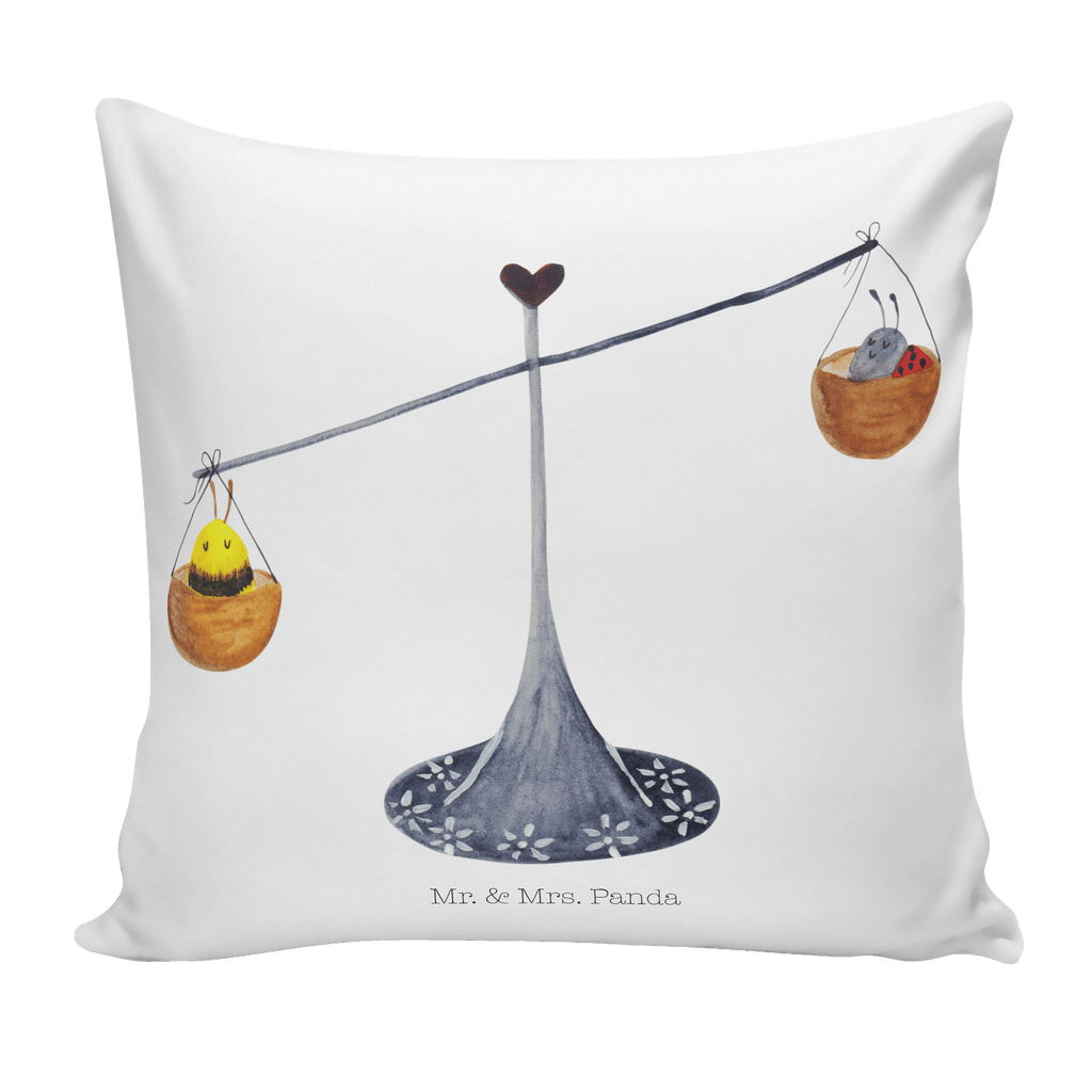 40x40 Kissen Sternzeichen Waage Kissenhülle, Kopfkissen, Sofakissen, Dekokissen, Motivkissen, Tierkreiszeichen, Sternzeichen, Horoskop, Astrologie, Aszendent, Waage, Waage Geschenk, Waage Sternzeichen, Geschenk Oktober, Geschenk September, Geburtstag Oktober, Geburtstag September, Gleichgewicht, Marienkäfer, Hummel, Biene