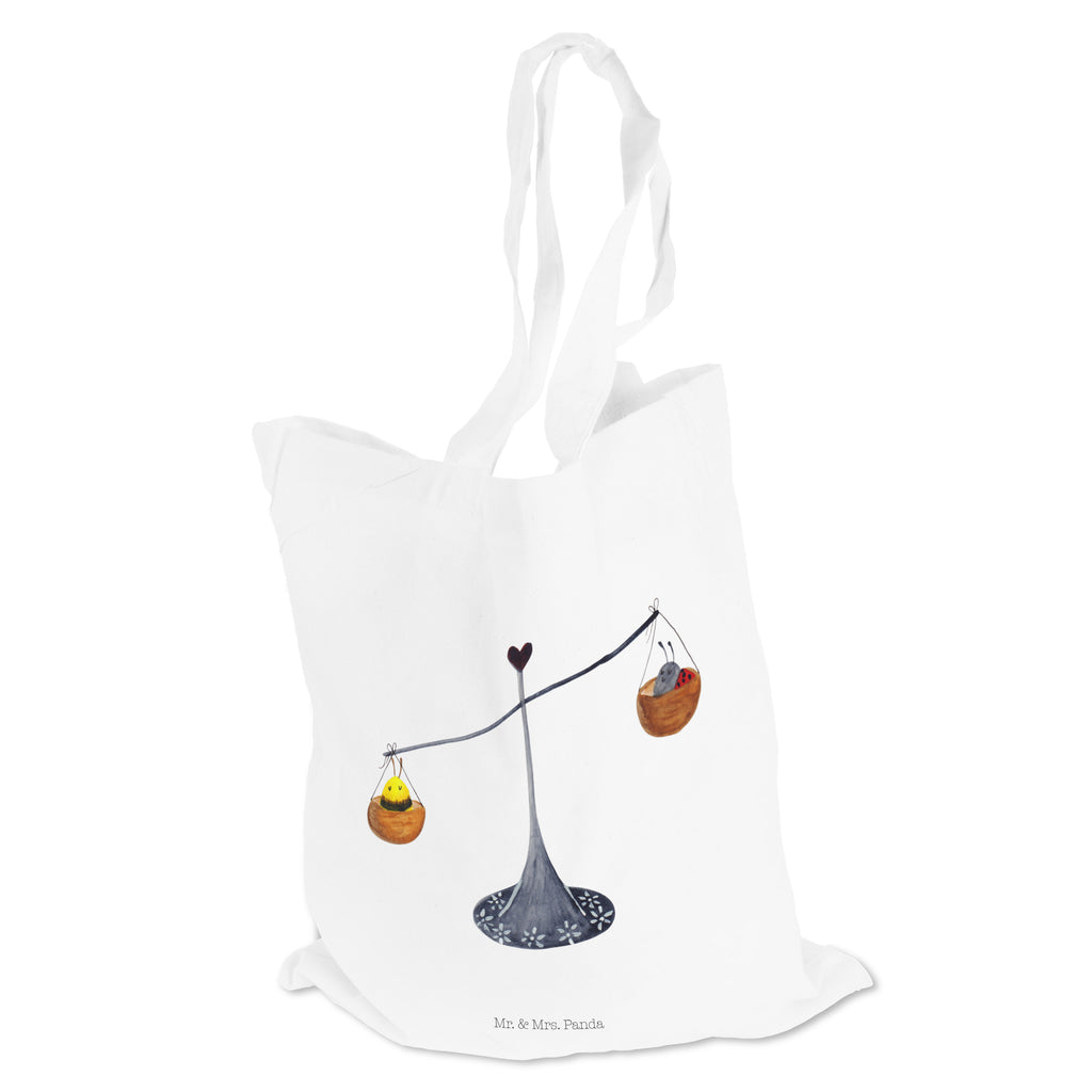 Tragetasche Sternzeichen Waage Beuteltasche, Beutel, Einkaufstasche, Jutebeutel, Stoffbeutel, Tierkreiszeichen, Sternzeichen, Horoskop, Astrologie, Aszendent, Waage, Waage Geschenk, Waage Sternzeichen, Geschenk Oktober, Geschenk September, Geburtstag Oktober, Geburtstag September, Gleichgewicht, Marienkäfer, Hummel, Biene