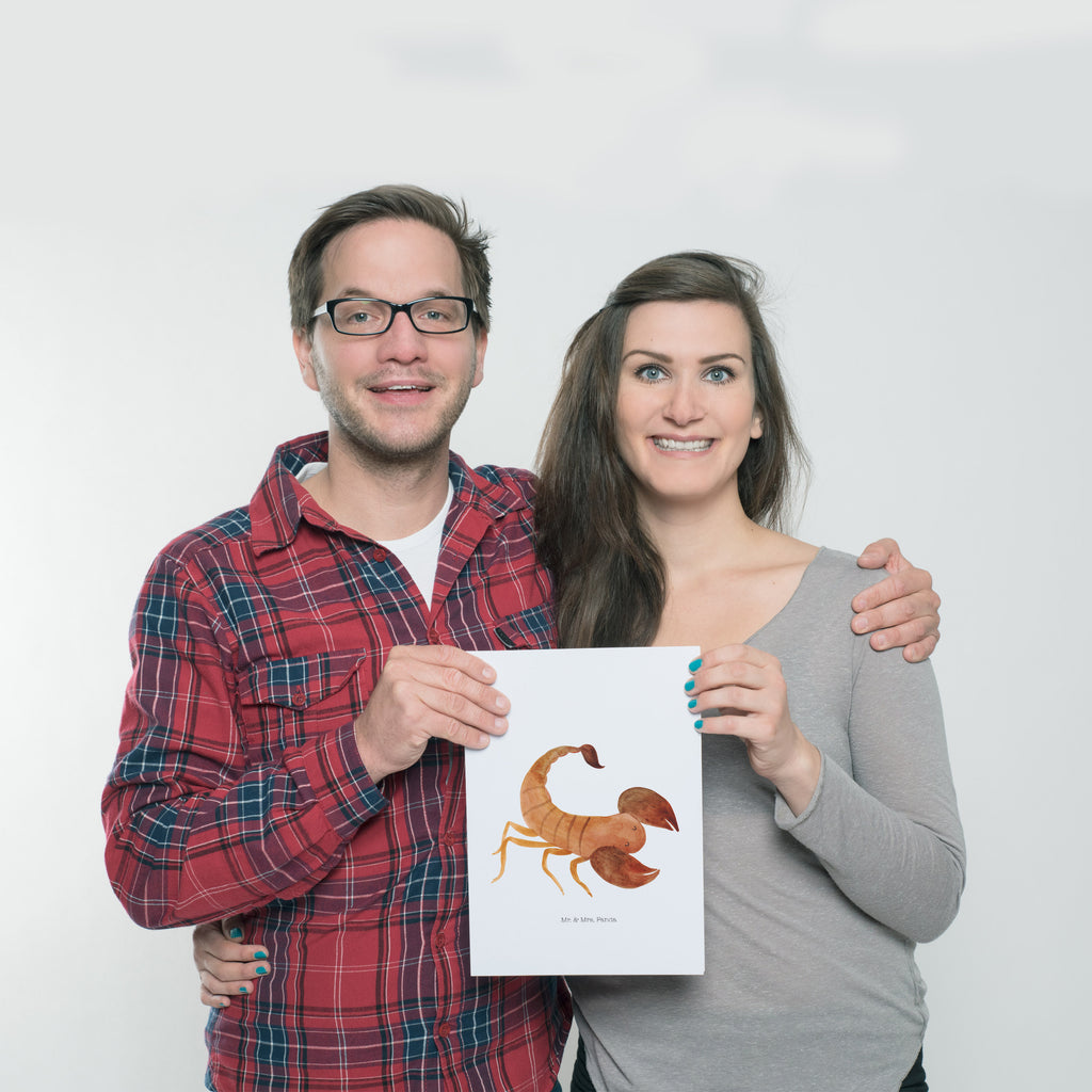 Poster Sternzeichen Skorpion Poster, Wandposter, Bild, Wanddeko, Küchenposter, Kinderposter, Wanddeko Bild, Raumdekoration, Wanddekoration, Handgemaltes Poster, Mr. & Mrs. Panda Poster, Designposter, Kunstdruck, Posterdruck, Tierkreiszeichen, Sternzeichen, Horoskop, Astrologie, Aszendent, Skorpione, Skorpion Geschenk, Skorpion Sternzeichen, Geschenk Oktober, Geschenk November, Geburtstag Oktober, Geburtstag November
