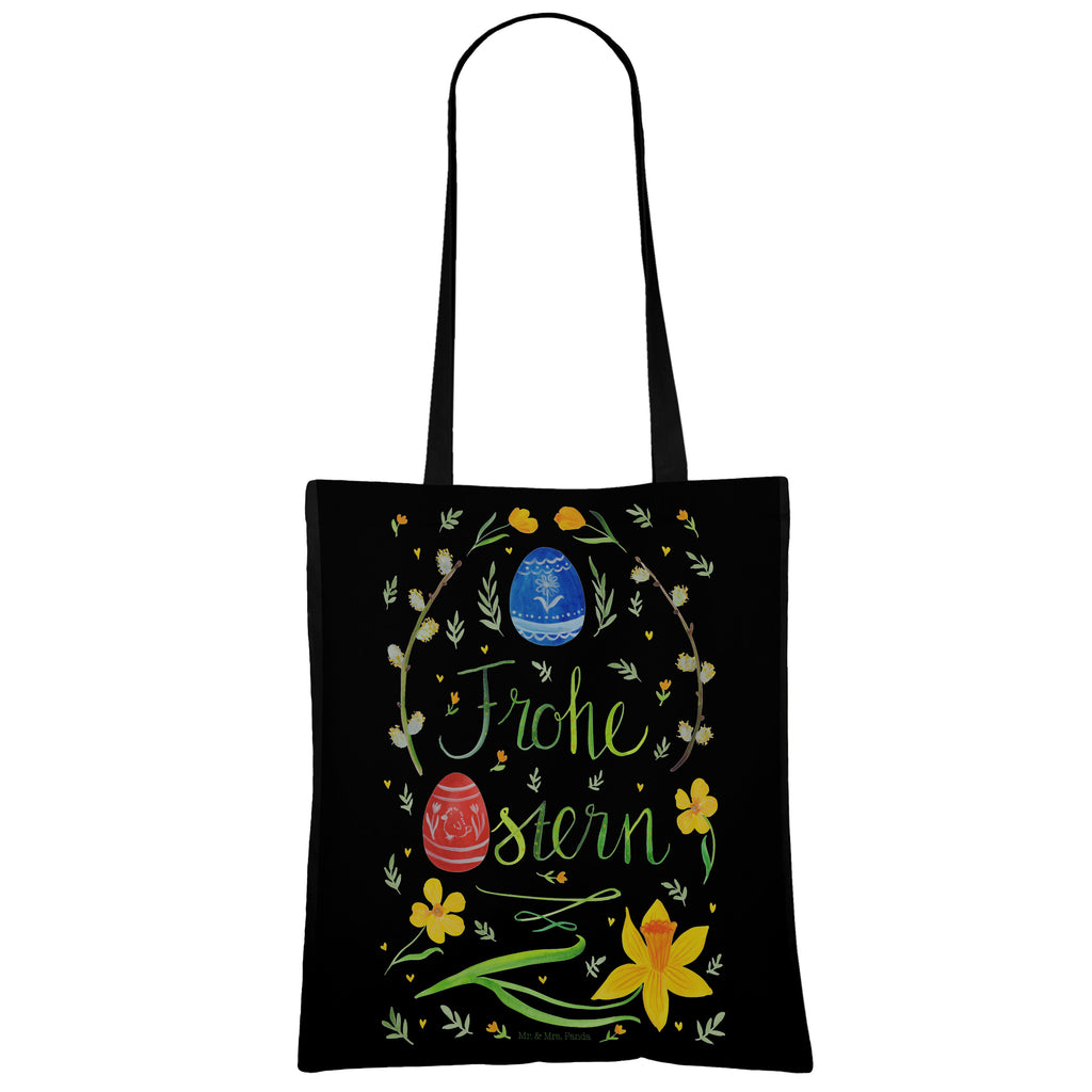 Tragetasche Frohe Ostern Beuteltasche, Beutel, Einkaufstasche, Jutebeutel, Stoffbeutel, Ostern, Osterhase, Ostergeschenke, Osternest, Osterdeko, Geschenk zu Ostern, Frohe Ostern, Ostergrüße, Osterblume, Osterei, bemalte Ostereier, Weidenkätzchen. Lettering