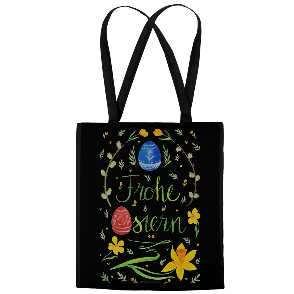 Tragetasche Frohe Ostern Beuteltasche, Beutel, Einkaufstasche, Jutebeutel, Stoffbeutel, Ostern, Osterhase, Ostergeschenke, Osternest, Osterdeko, Geschenk zu Ostern, Frohe Ostern, Ostergrüße, Osterblume, Osterei, bemalte Ostereier, Weidenkätzchen. Lettering