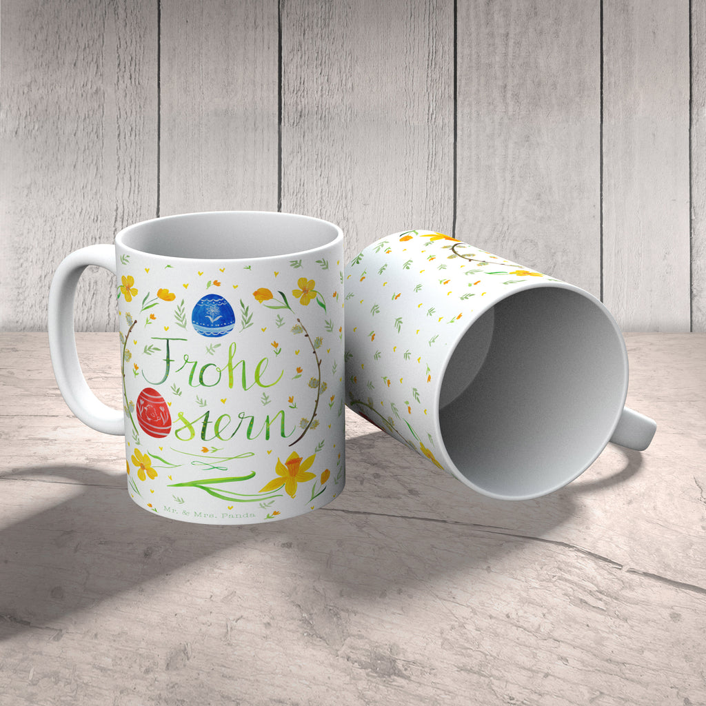 Tasse Frohe Ostern Ostern, Frohe Ostern, Ostergrüße, Osterblume, Osterei, bemalte Ostereier, Weidenkätzchen. Lettering Becher, Kaffeetasse, Kaffeebecher, Tee, Frühstück, Büro  Ostern, Osterhase, Ostergeschenke, Osternest, Osterdeko, Geschenk zu Ostern