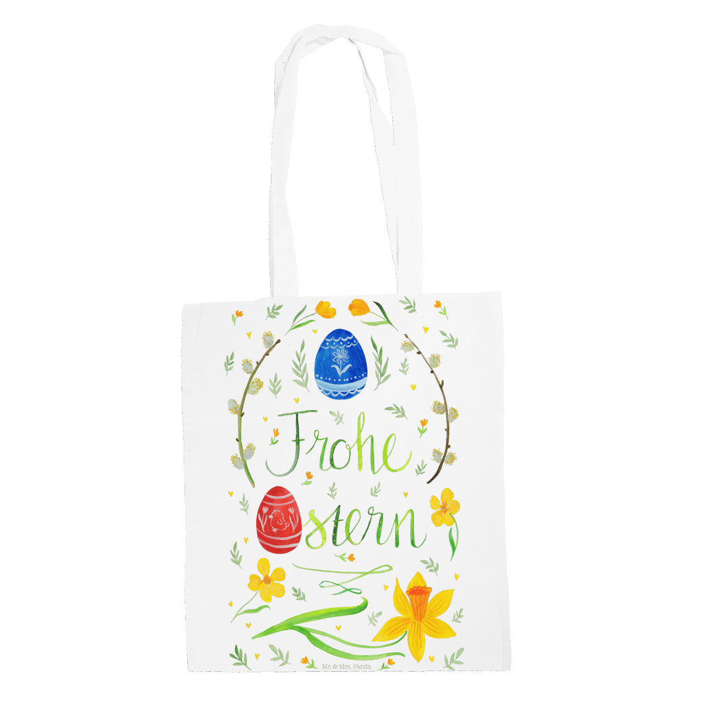 Tragetasche Frohe Ostern Beuteltasche, Beutel, Einkaufstasche, Jutebeutel, Stoffbeutel, Ostern, Osterhase, Ostergeschenke, Osternest, Osterdeko, Geschenk zu Ostern, Frohe Ostern, Ostergrüße, Osterblume, Osterei, bemalte Ostereier, Weidenkätzchen. Lettering