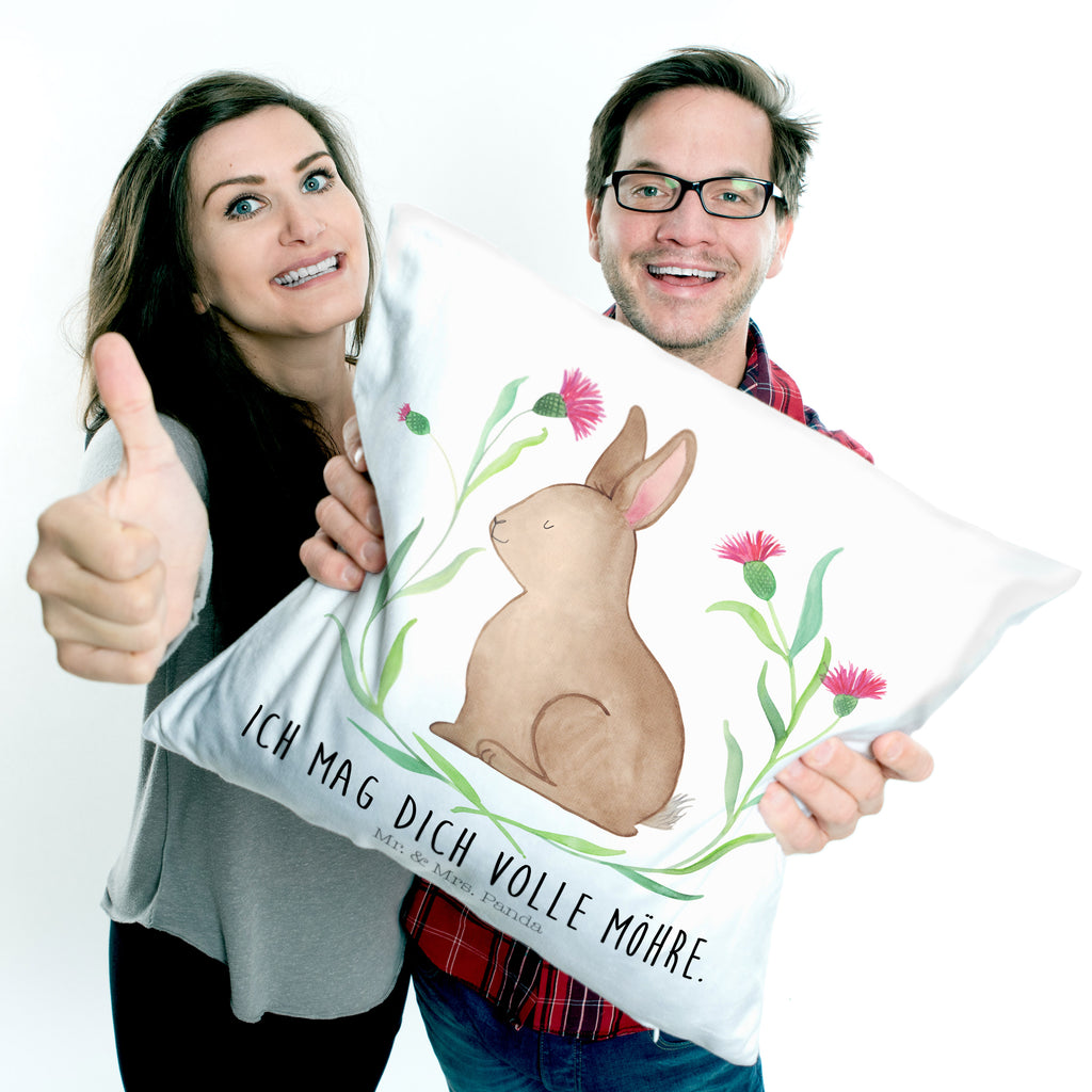 40x40 Kissen Hase sitzend Kissenhülle, Kopfkissen, Sofakissen, Dekokissen, Motivkissen, Ostern, Osterhase, Ostergeschenke, Osternest, Osterdeko, Geschenk zu Ostern, Frohe Ostern, Ostergrüße, Osterblume, Liebe, Grüße, Hase, Kaninchen