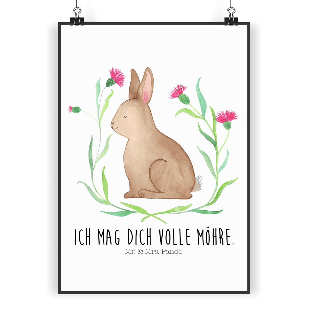 Poster Hase sitzend Poster, Wandposter, Bild, Wanddeko, Küchenposter, Kinderposter, Wanddeko Bild, Raumdekoration, Wanddekoration, Handgemaltes Poster, Mr. & Mrs. Panda Poster, Designposter, Kunstdruck, Posterdruck, Ostern, Osterhase, Ostergeschenke, Osternest, Osterdeko, Geschenk zu Ostern, Frohe Ostern, Ostergrüße, Osterblume, Liebe, Grüße, Hase, Kaninchen