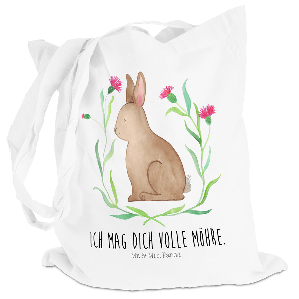 Tragetasche Hase sitzend Beuteltasche, Beutel, Einkaufstasche, Jutebeutel, Stoffbeutel, Ostern, Osterhase, Ostergeschenke, Osternest, Osterdeko, Geschenk zu Ostern, Frohe Ostern, Ostergrüße, Osterblume, Liebe, Grüße, Hase, Kaninchen