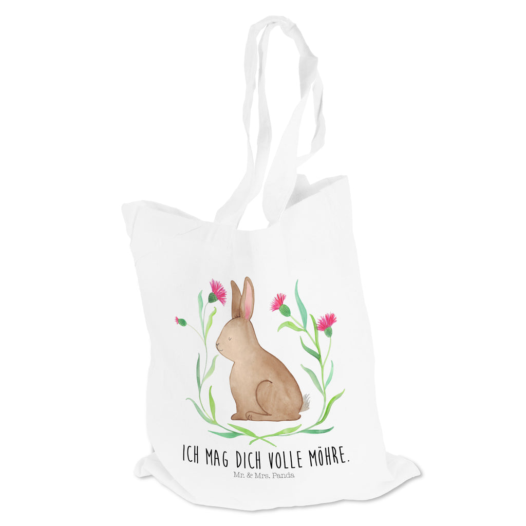 Tragetasche Hase sitzend Beuteltasche, Beutel, Einkaufstasche, Jutebeutel, Stoffbeutel, Ostern, Osterhase, Ostergeschenke, Osternest, Osterdeko, Geschenk zu Ostern, Frohe Ostern, Ostergrüße, Osterblume, Liebe, Grüße, Hase, Kaninchen