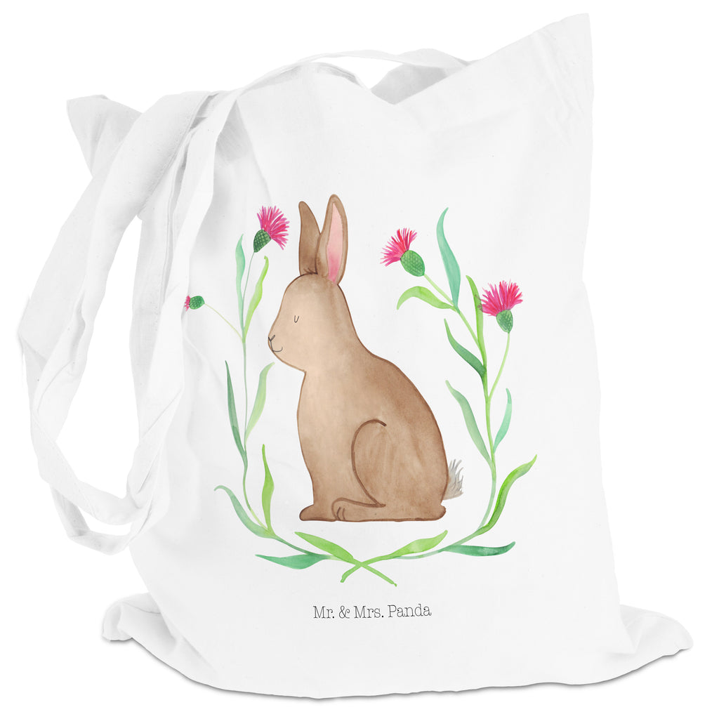 Tragetasche Hase sitzend Beuteltasche, Beutel, Einkaufstasche, Jutebeutel, Stoffbeutel, Ostern, Osterhase, Ostergeschenke, Osternest, Osterdeko, Geschenk zu Ostern, Frohe Ostern, Ostergrüße, Osterblume, Liebe, Grüße, Hase, Kaninchen