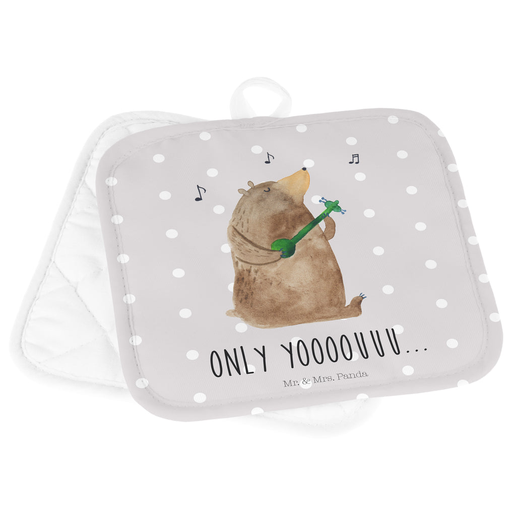 2er Set Topflappen  Bär Gitarre Topflappen, Topfuntersetzer, Ofenhandschuh, Topflappen Set, Topflappen lustig, Topflappen mit Spruch, Bär, Teddy, Teddybär