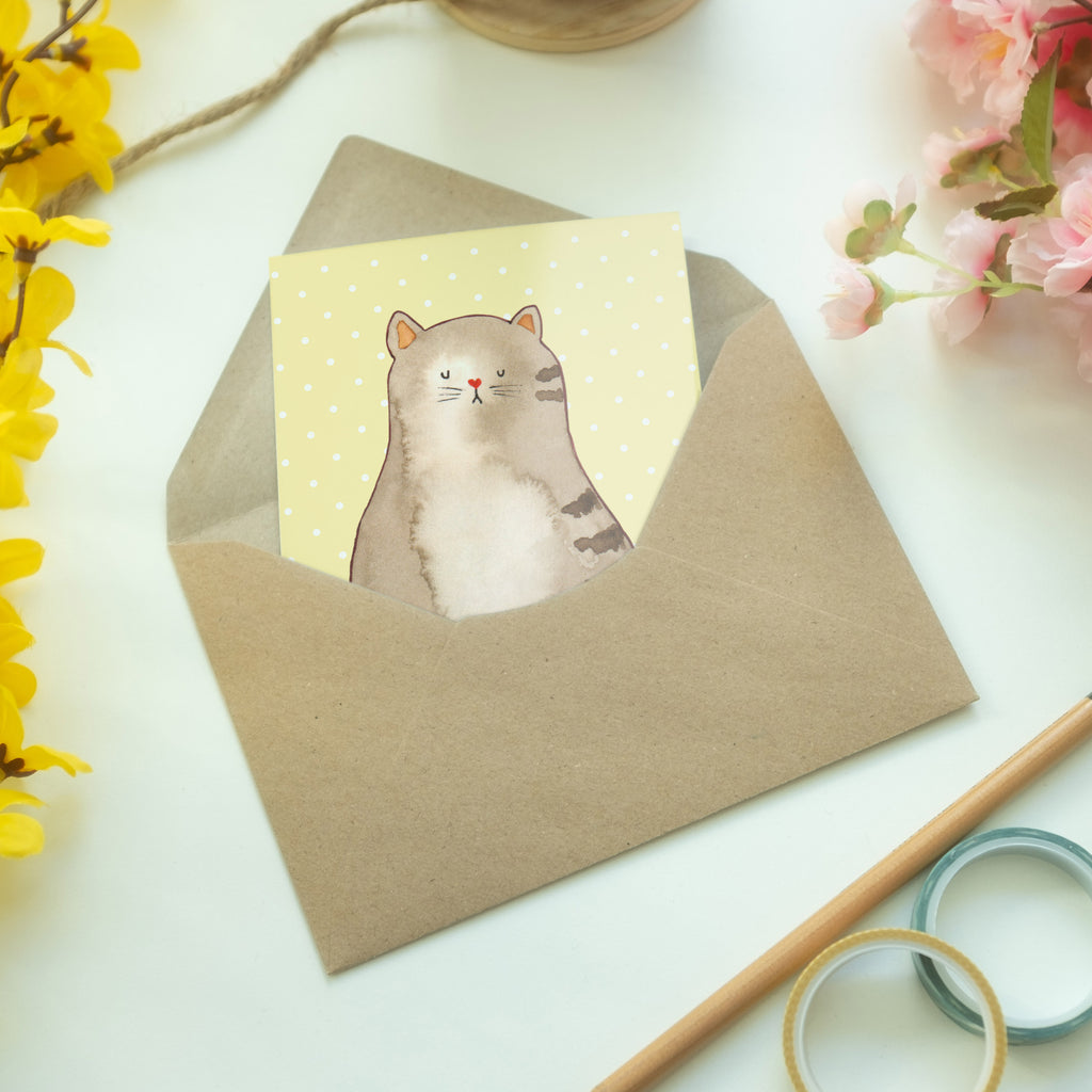 Grußkarte Katze sitzend Klappkarte, Einladungskarte, Glückwunschkarte, Hochzeitskarte, Geburtstagskarte, Karte, Katze, Katzenmotiv, Katzenfan, Katzendeko, Katzenfreund, Katzenliebhaber, Katzenprodukte, Katzenartikel, Katzenaccessoires, Katzensouvenirs, Katzenliebhaberprodukte, Katzenmotive, Katzen, Kater, Mietze, Cat, Cats, Katzenhalter, Katzenbesitzerin, Haustier, Katzenliebe, Lebensinhalt, Liebe, Mittelpunkt, Familie