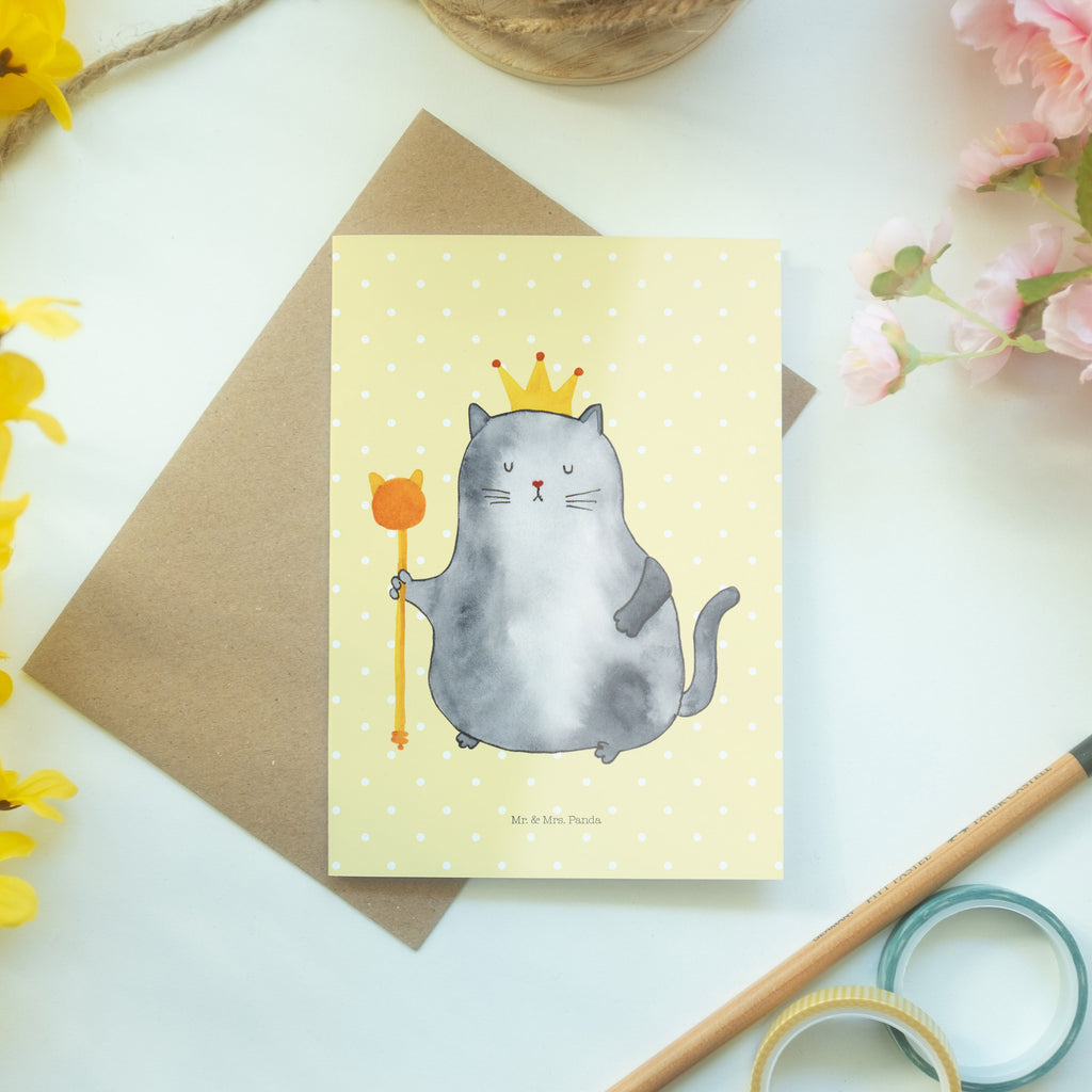 Grußkarte Katzen Koenig Klappkarte, Einladungskarte, Glückwunschkarte, Hochzeitskarte, Geburtstagskarte, Karte, Katze, Katzenmotiv, Katzenfan, Katzendeko, Katzenfreund, Katzenliebhaber, Katzenprodukte, Katzenartikel, Katzenaccessoires, Katzensouvenirs, Katzenliebhaberprodukte, Katzenmotive, Katzen, Kater, Mietze, Cat, Cats, Katzenhalter, Katzenbesitzerin, Haustier, König, Königin, Queen, Familie, Mietzhaus, Wohnung, erste eigenen Wohnung, Umzug, Einzug