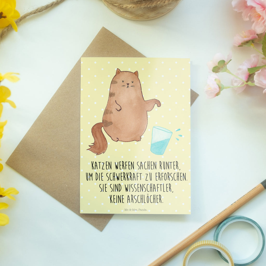 Grußkarte Katze Wasserglas Klappkarte, Einladungskarte, Glückwunschkarte, Hochzeitskarte, Geburtstagskarte, Karte, Katze, Katzenmotiv, Katzenfan, Katzendeko, Katzenfreund, Katzenliebhaber, Katzenprodukte, Katzenartikel, Katzenaccessoires, Katzensouvenirs, Katzenliebhaberprodukte, Katzenmotive, Katzen, Kater, Mietze, Cat, Cats, Katzenhalter, Katzenbesitzerin, Haustier, Wasser, Glas