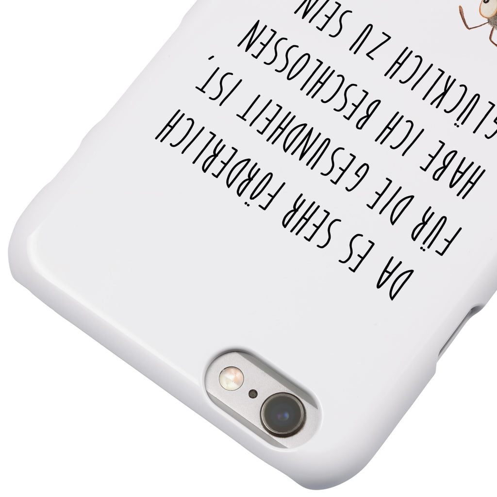 Iphone 6 / 6S Handyhülle Hummeln mit Kleeblatt Handyhülle, Handycover, Cover, Handy, Hülle, Iphone 6, Iphone 6s, süße Tiermotive, gute Laune, lustige Sprüche, Tiere, Hummel, Biene, Spruch positiv, Biene Deko, Spruch schön, glücklich sein, glücklich werden, Spruch fröhlich