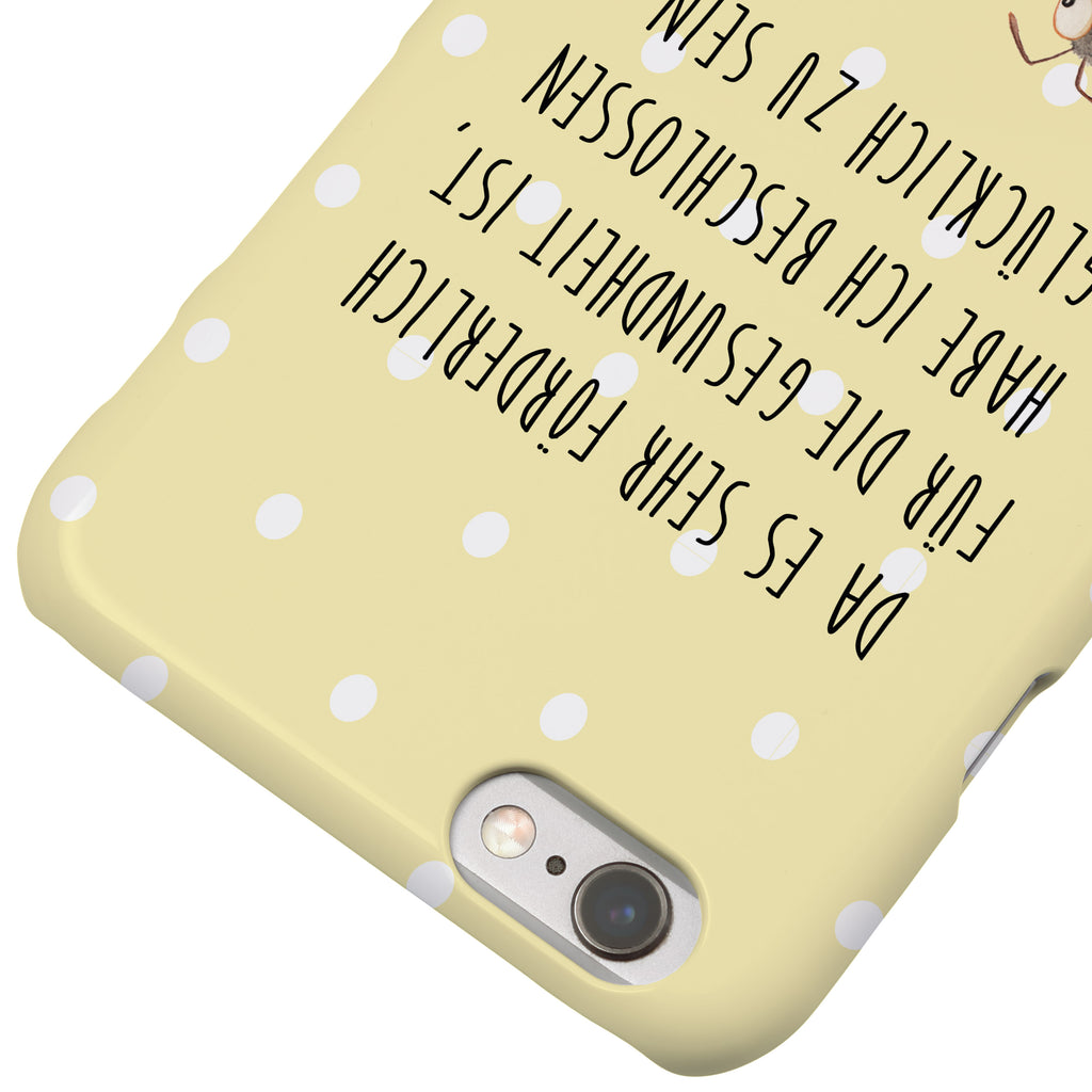 Iphone 6 / 6S Handyhülle Hummeln mit Kleeblatt Handyhülle, Handycover, Cover, Handy, Hülle, Iphone 6, Iphone 6s, süße Tiermotive, gute Laune, lustige Sprüche, Tiere, Hummel, Biene, Spruch positiv, Biene Deko, Spruch schön, glücklich sein, glücklich werden, Spruch fröhlich