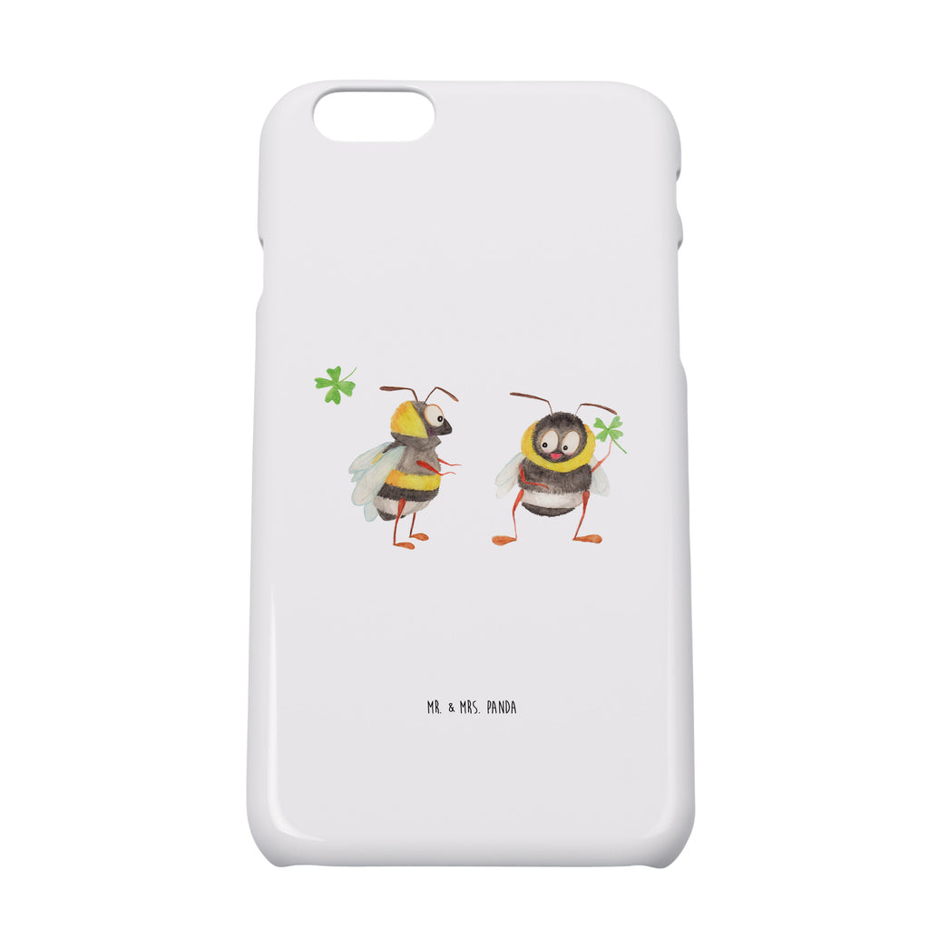 Iphone 6 / 6S Handyhülle Hummeln mit Kleeblatt Handyhülle, Handycover, Cover, Handy, Hülle, Iphone 6, Iphone 6s, süße Tiermotive, gute Laune, lustige Sprüche, Tiere, Hummel, Biene, Spruch positiv, Biene Deko, Spruch schön, glücklich sein, glücklich werden, Spruch fröhlich
