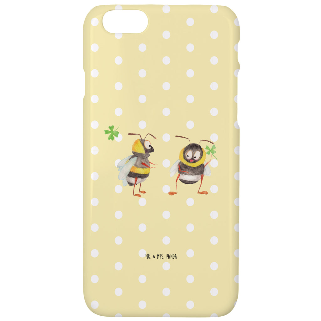 Iphone 6 / 6S Handyhülle Hummeln mit Kleeblatt Handyhülle, Handycover, Cover, Handy, Hülle, Iphone 6, Iphone 6s, süße Tiermotive, gute Laune, lustige Sprüche, Tiere, Hummel, Biene, Spruch positiv, Biene Deko, Spruch schön, glücklich sein, glücklich werden, Spruch fröhlich