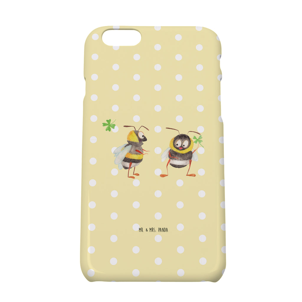 Iphone 6 / 6S Handyhülle Hummeln mit Kleeblatt Handyhülle, Handycover, Cover, Handy, Hülle, Iphone 6, Iphone 6s, süße Tiermotive, gute Laune, lustige Sprüche, Tiere, Hummel, Biene, Spruch positiv, Biene Deko, Spruch schön, glücklich sein, glücklich werden, Spruch fröhlich