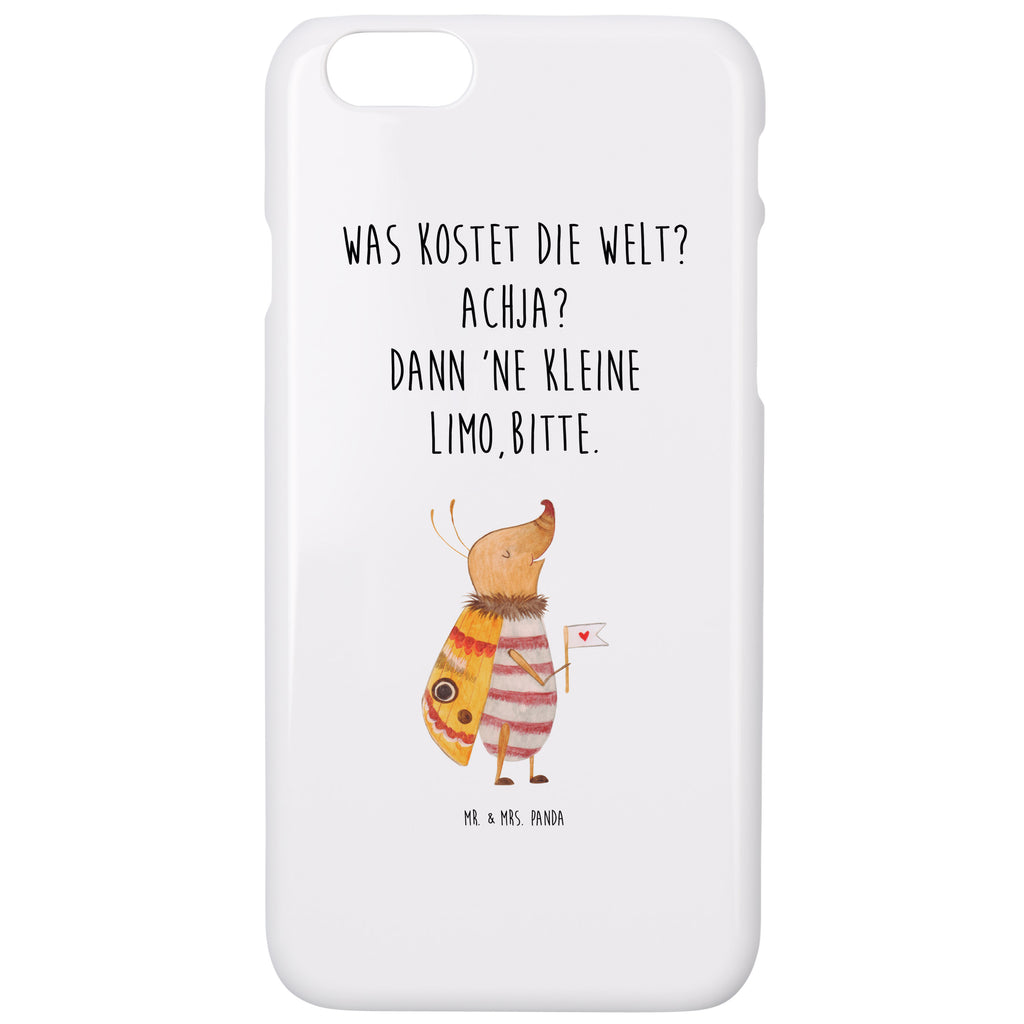 Iphone 7 / 7S Handyhülle Nachtfalter mit Fähnchen Handyhülle, Handycover, Cover, Handy, Hülle, Iphone 7, Iphone 7S, süße Tiermotive, gute Laune, lustige Sprüche, Tiere, Nachtfalter, Käfer, Spruch lustig, Spruch witzig, süß, niedlich, Küche Deko, Was kostet die Welt