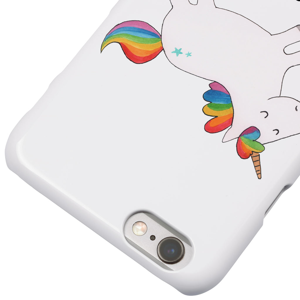 Iphone 6 / 6S Handyhülle Einhorn Happy Handyhülle, Handycover, Cover, Handy, Hülle, Iphone 6, Iphone 6s, Einhorn, Einhörner, Einhorn Deko, Pegasus, Unicorn, glücklich, fröhlich, Spaß, Freude, Lebensfreude, witzig, spannend, Lächeln, Lachen