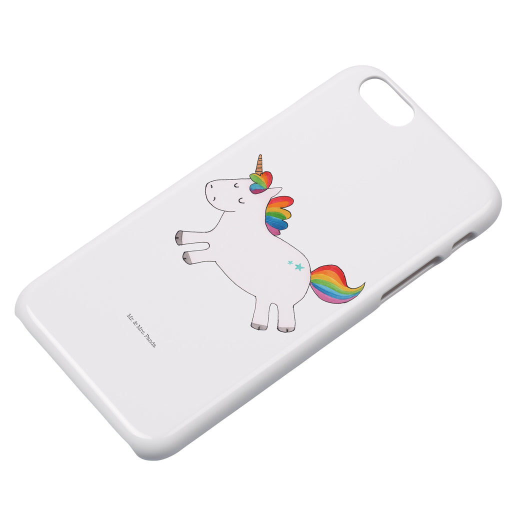 Iphone 6 / 6S Handyhülle Einhorn Happy Handyhülle, Handycover, Cover, Handy, Hülle, Iphone 6, Iphone 6s, Einhorn, Einhörner, Einhorn Deko, Pegasus, Unicorn, glücklich, fröhlich, Spaß, Freude, Lebensfreude, witzig, spannend, Lächeln, Lachen