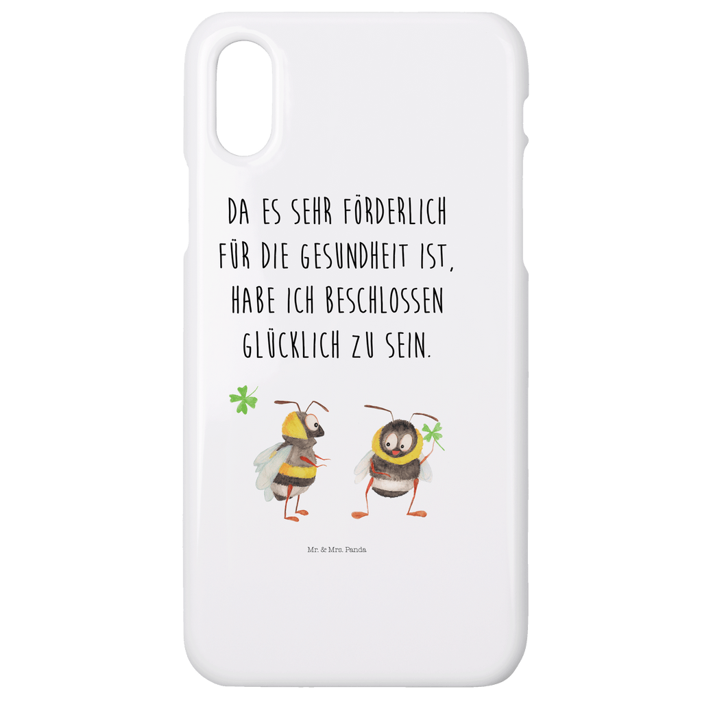 Iphone 10 Handyhülle Hummeln mit Kleeblatt Handyhülle, Handycover, Cover, Handy, Hülle, Iphone 10, Iphone X, süße Tiermotive, gute Laune, lustige Sprüche, Tiere, Hummel, Biene, Spruch positiv, Biene Deko, Spruch schön, glücklich sein, glücklich werden, Spruch fröhlich