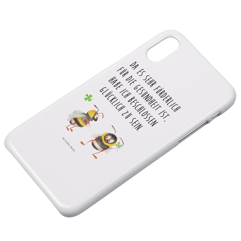 Iphone 10 Handyhülle Hummeln mit Kleeblatt Handyhülle, Handycover, Cover, Handy, Hülle, Iphone 10, Iphone X, süße Tiermotive, gute Laune, lustige Sprüche, Tiere, Hummel, Biene, Spruch positiv, Biene Deko, Spruch schön, glücklich sein, glücklich werden, Spruch fröhlich