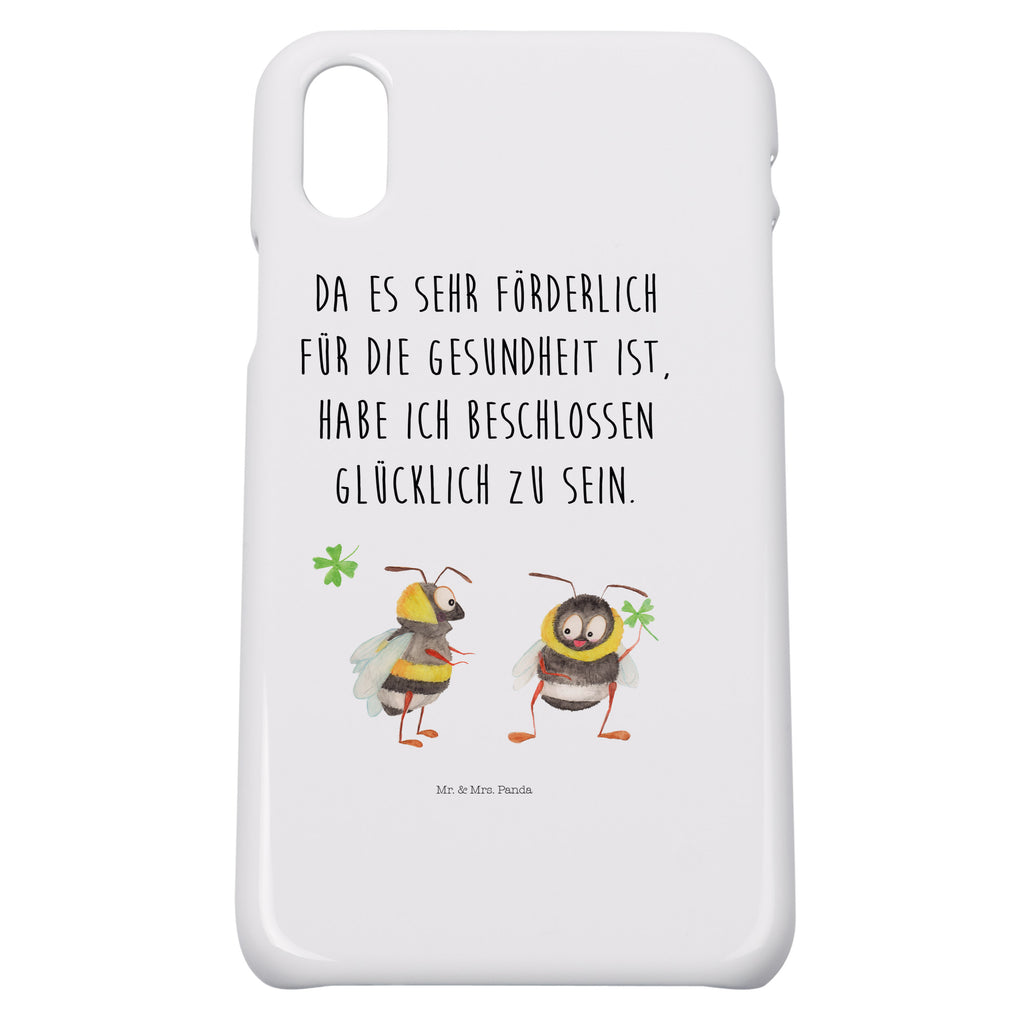 Iphone 10 Handyhülle Hummeln mit Kleeblatt Handyhülle, Handycover, Cover, Handy, Hülle, Iphone 10, Iphone X, süße Tiermotive, gute Laune, lustige Sprüche, Tiere, Hummel, Biene, Spruch positiv, Biene Deko, Spruch schön, glücklich sein, glücklich werden, Spruch fröhlich