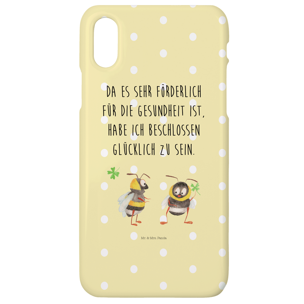 Iphone 10 Handyhülle Hummeln mit Kleeblatt Handyhülle, Handycover, Cover, Handy, Hülle, Iphone 10, Iphone X, süße Tiermotive, gute Laune, lustige Sprüche, Tiere, Hummel, Biene, Spruch positiv, Biene Deko, Spruch schön, glücklich sein, glücklich werden, Spruch fröhlich