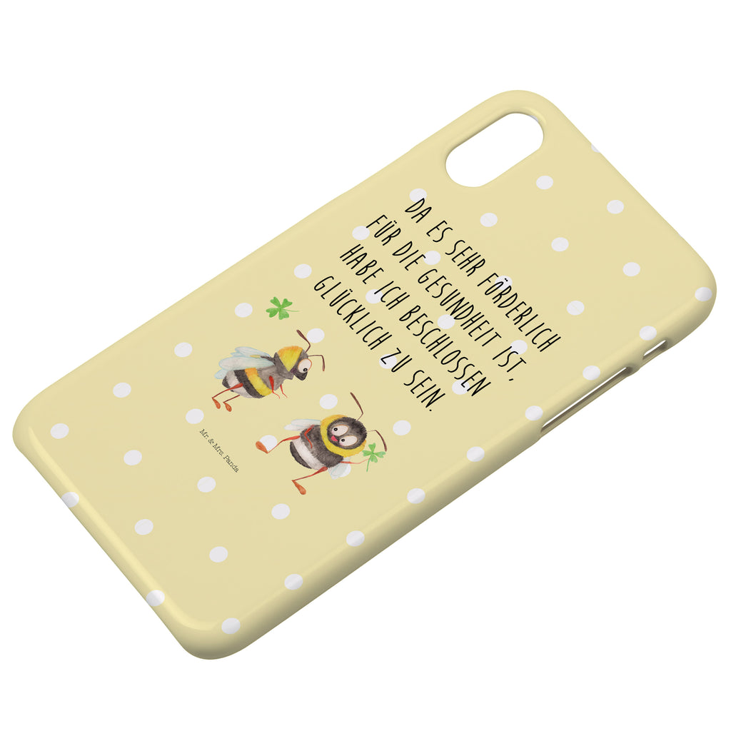 Iphone 10 Handyhülle Hummeln mit Kleeblatt Handyhülle, Handycover, Cover, Handy, Hülle, Iphone 10, Iphone X, süße Tiermotive, gute Laune, lustige Sprüche, Tiere, Hummel, Biene, Spruch positiv, Biene Deko, Spruch schön, glücklich sein, glücklich werden, Spruch fröhlich
