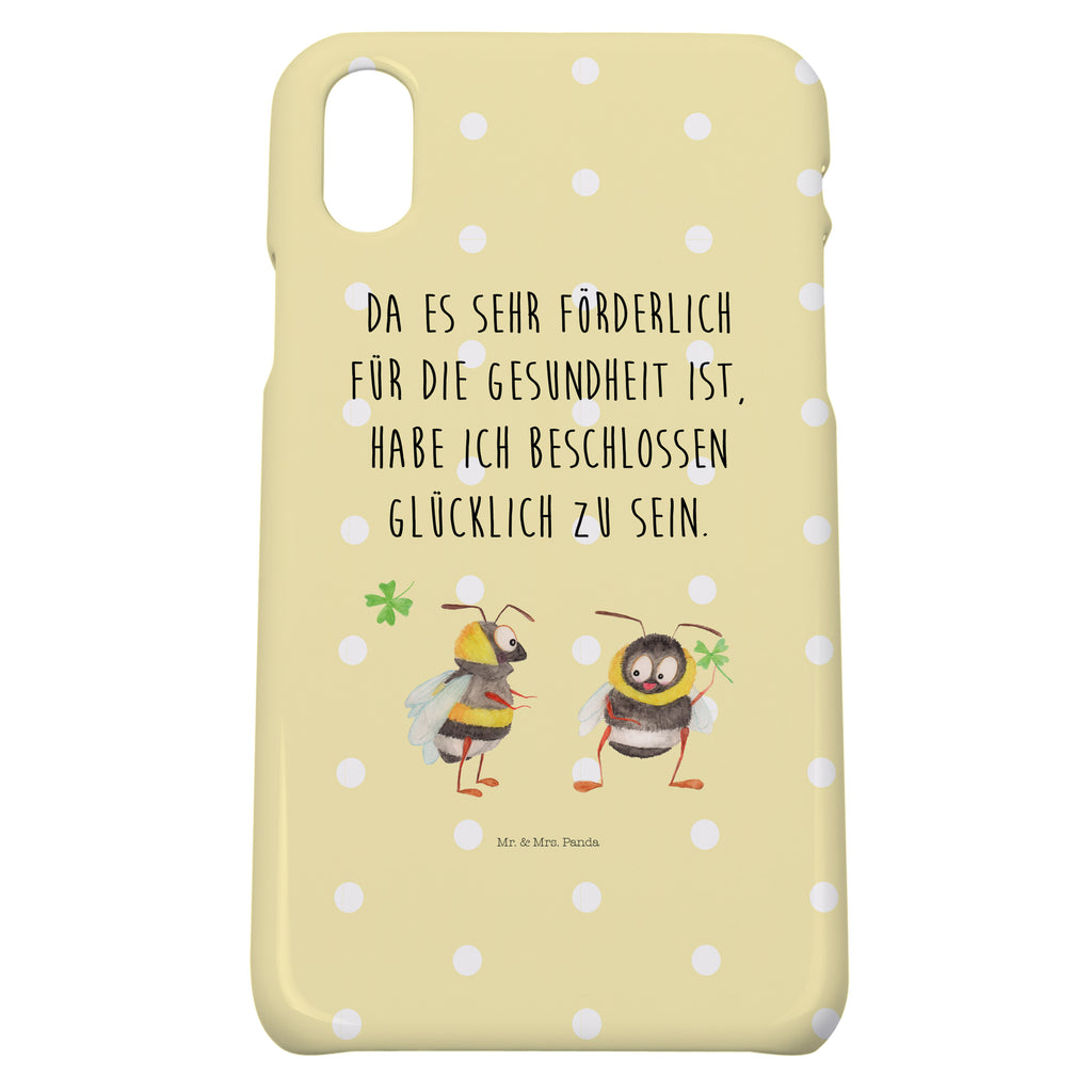 Iphone 10 Handyhülle Hummeln mit Kleeblatt Handyhülle, Handycover, Cover, Handy, Hülle, Iphone 10, Iphone X, süße Tiermotive, gute Laune, lustige Sprüche, Tiere, Hummel, Biene, Spruch positiv, Biene Deko, Spruch schön, glücklich sein, glücklich werden, Spruch fröhlich