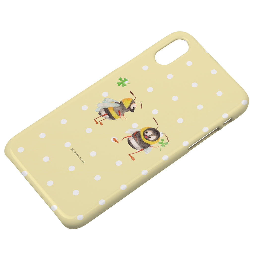 Iphone 10 Handyhülle Hummeln mit Kleeblatt Handyhülle, Handycover, Cover, Handy, Hülle, Iphone 10, Iphone X, süße Tiermotive, gute Laune, lustige Sprüche, Tiere, Hummel, Biene, Spruch positiv, Biene Deko, Spruch schön, glücklich sein, glücklich werden, Spruch fröhlich