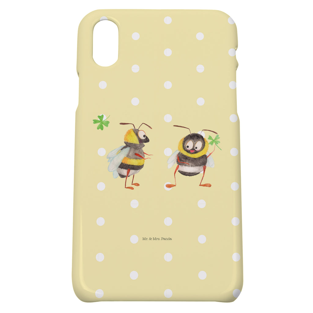 Iphone 10 Handyhülle Hummeln mit Kleeblatt Handyhülle, Handycover, Cover, Handy, Hülle, Iphone 10, Iphone X, süße Tiermotive, gute Laune, lustige Sprüche, Tiere, Hummel, Biene, Spruch positiv, Biene Deko, Spruch schön, glücklich sein, glücklich werden, Spruch fröhlich