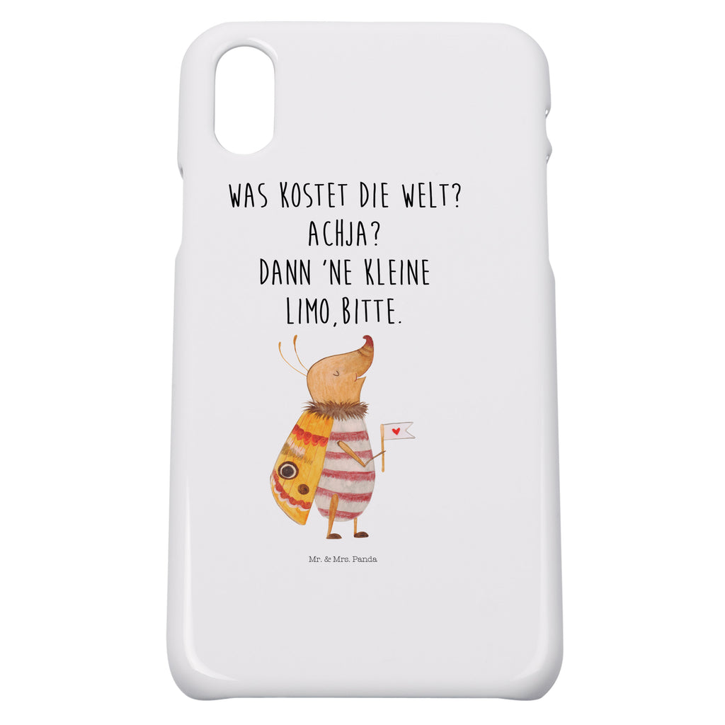 Iphone 10 Handyhülle Nachtfalter mit Fähnchen Handyhülle, Handycover, Cover, Handy, Hülle, Iphone 10, Iphone X, süße Tiermotive, gute Laune, lustige Sprüche, Tiere, Nachtfalter, Käfer, Spruch lustig, Spruch witzig, süß, niedlich, Küche Deko, Was kostet die Welt