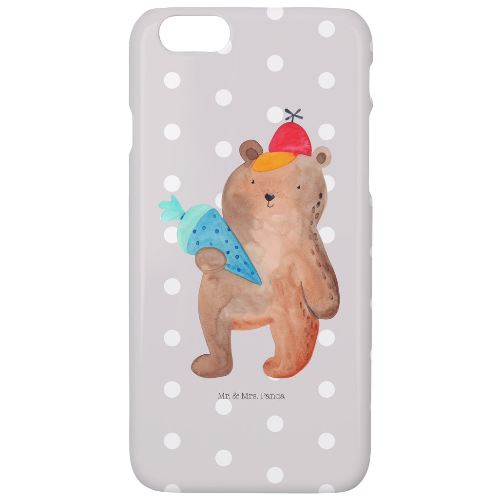 Iphone 6 / 6S Handyhülle Bär mit Schultüte Handyhülle, Handycover, Cover, Handy, Hülle, Iphone 6, Iphone 6s, Bär, Teddy, Teddybär, Bär Motiv, Schultüte, Erster Schultag Geschenk, Einschulung Geschenk, Schule Geschenk, Grundschule, Schulanfang, Schulbeginn