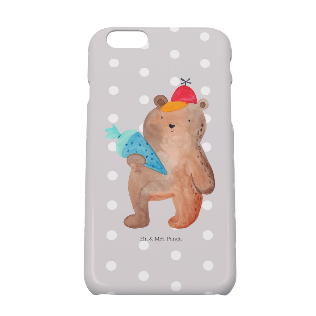 Iphone 6 / 6S Handyhülle Bär mit Schultüte Handyhülle, Handycover, Cover, Handy, Hülle, Iphone 6, Iphone 6s, Bär, Teddy, Teddybär, Bär Motiv, Schultüte, Erster Schultag Geschenk, Einschulung Geschenk, Schule Geschenk, Grundschule, Schulanfang, Schulbeginn