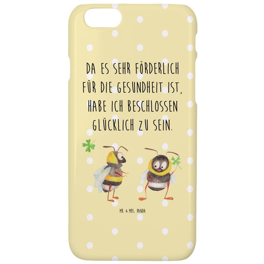 Iphone 8 Handyhülle Hummeln mit Kleeblatt Handyhülle, Handycover, Cover, Handy, Hülle, Iphone 8, Iphone 8S, süße Tiermotive, gute Laune, lustige Sprüche, Tiere, Hummel, Biene, Spruch positiv, Biene Deko, Spruch schön, glücklich sein, glücklich werden, Spruch fröhlich