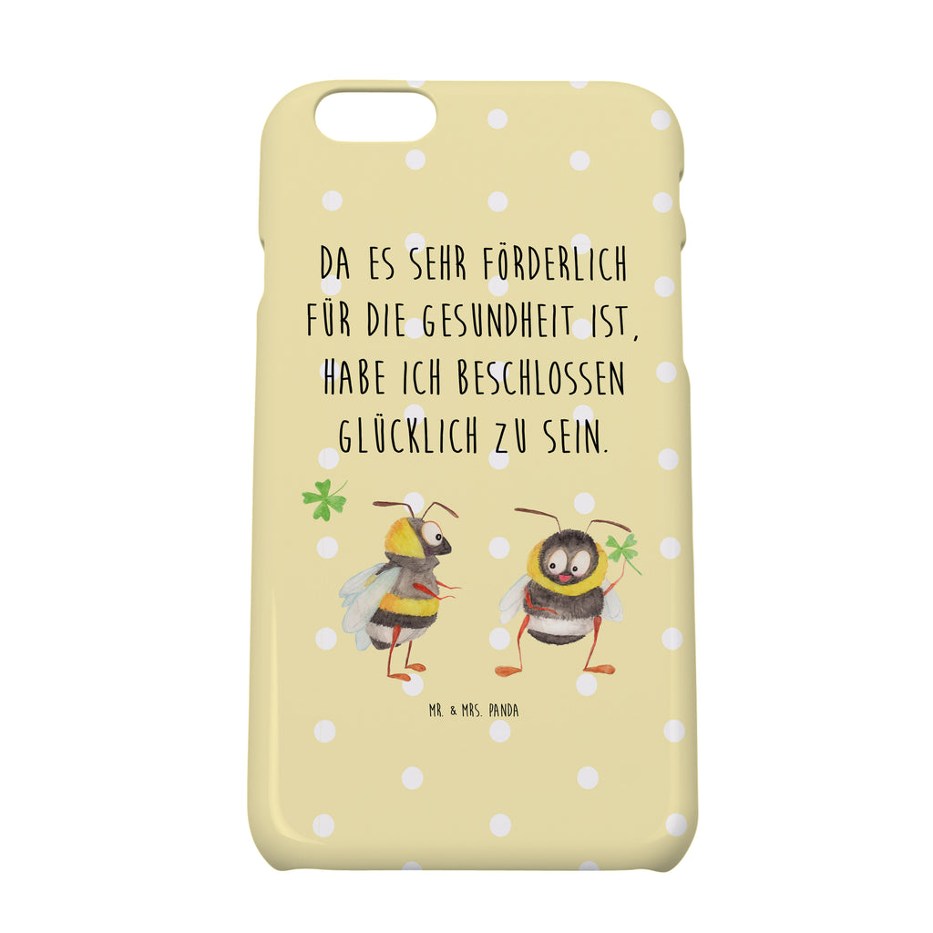 Iphone 8 Handyhülle Hummeln mit Kleeblatt Handyhülle, Handycover, Cover, Handy, Hülle, Iphone 8, Iphone 8S, süße Tiermotive, gute Laune, lustige Sprüche, Tiere, Hummel, Biene, Spruch positiv, Biene Deko, Spruch schön, glücklich sein, glücklich werden, Spruch fröhlich