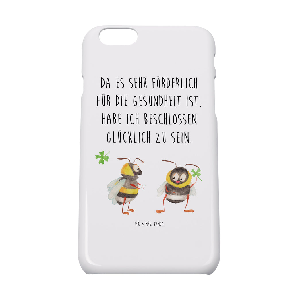 Iphone 8 Handyhülle Hummeln mit Kleeblatt Handyhülle, Handycover, Cover, Handy, Hülle, Iphone 8, Iphone 8S, süße Tiermotive, gute Laune, lustige Sprüche, Tiere, Hummel, Biene, Spruch positiv, Biene Deko, Spruch schön, glücklich sein, glücklich werden, Spruch fröhlich