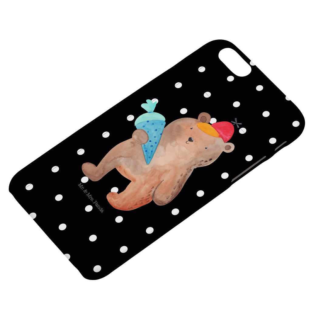 Iphone 8 Handyhülle Bär mit Schultüte Handyhülle, Handycover, Cover, Handy, Hülle, Iphone 8, Iphone 8S, Bär, Teddy, Teddybär, Bär Motiv, Schultüte, Erster Schultag Geschenk, Einschulung Geschenk, Schule Geschenk, Grundschule, Schulanfang, Schulbeginn