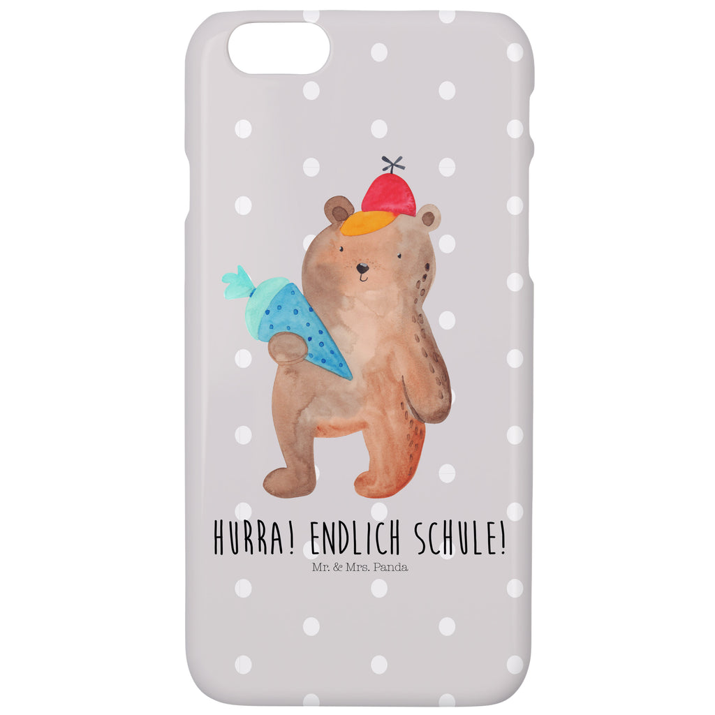 Iphone 8 Handyhülle Bär mit Schultüte Handyhülle, Handycover, Cover, Handy, Hülle, Iphone 8, Iphone 8S, Bär, Teddy, Teddybär, Bär Motiv, Schultüte, Erster Schultag Geschenk, Einschulung Geschenk, Schule Geschenk, Grundschule, Schulanfang, Schulbeginn