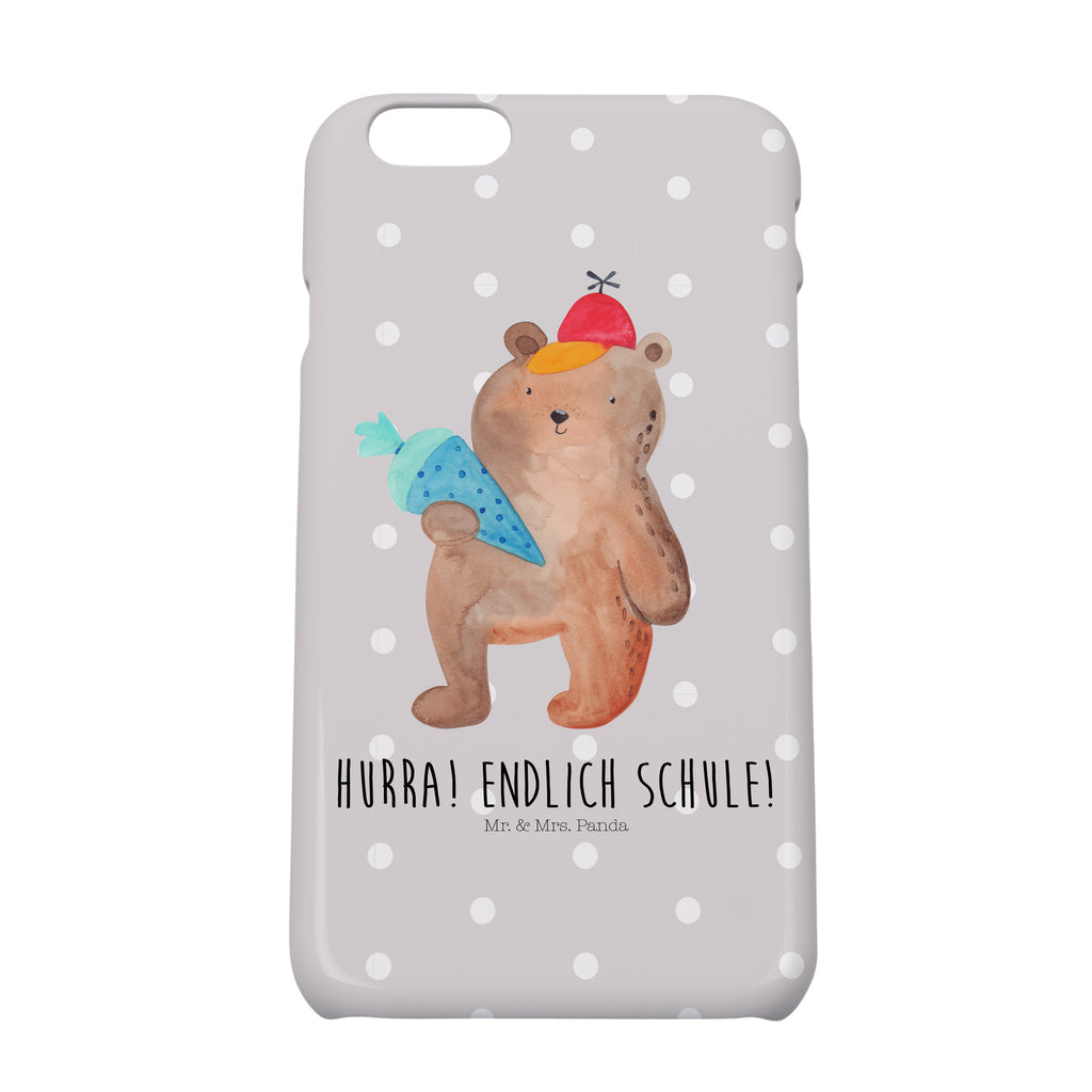 Iphone 8 Handyhülle Bär mit Schultüte Handyhülle, Handycover, Cover, Handy, Hülle, Iphone 8, Iphone 8S, Bär, Teddy, Teddybär, Bär Motiv, Schultüte, Erster Schultag Geschenk, Einschulung Geschenk, Schule Geschenk, Grundschule, Schulanfang, Schulbeginn