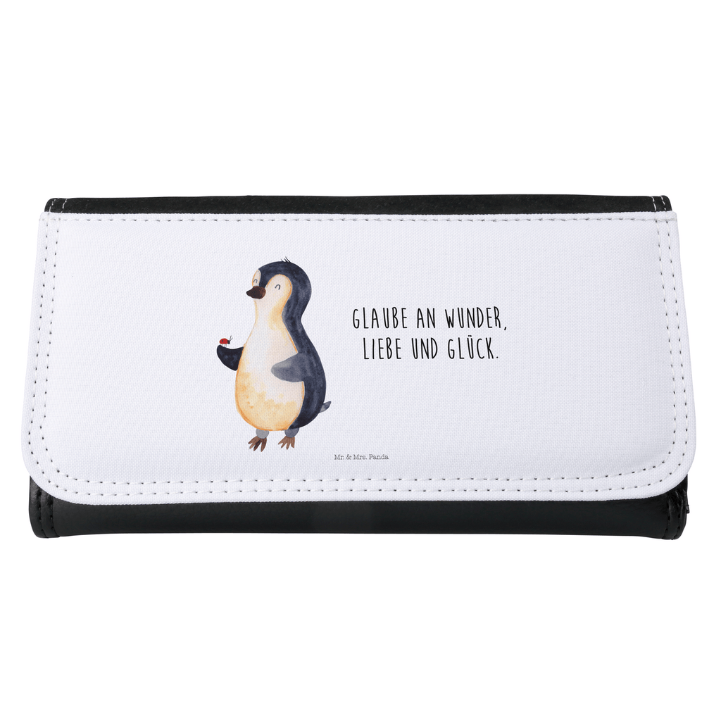 Damen Portemonnaie Pinguin Marienkäfer Portemonnaie, Portemonee, Geldbörse, Damen, Groß, XXL, Geldbeutel, Portemonnaies, Pinguin, Pinguine, Marienkäfer, Liebe, Wunder, Glück, Freude, Lebensfreude