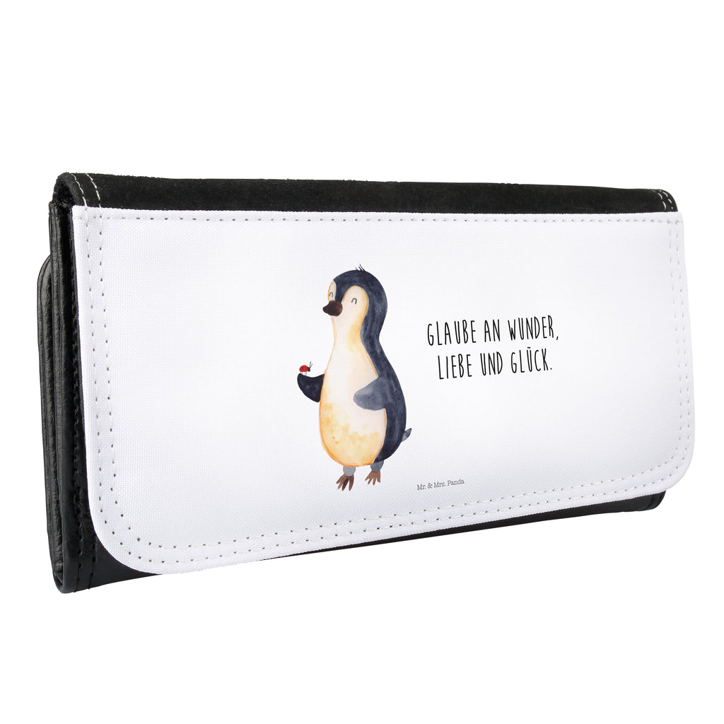 Damen Portemonnaie Pinguin Marienkäfer Portemonnaie, Portemonee, Geldbörse, Damen, Groß, XXL, Geldbeutel, Portemonnaies, Pinguin, Pinguine, Marienkäfer, Liebe, Wunder, Glück, Freude, Lebensfreude