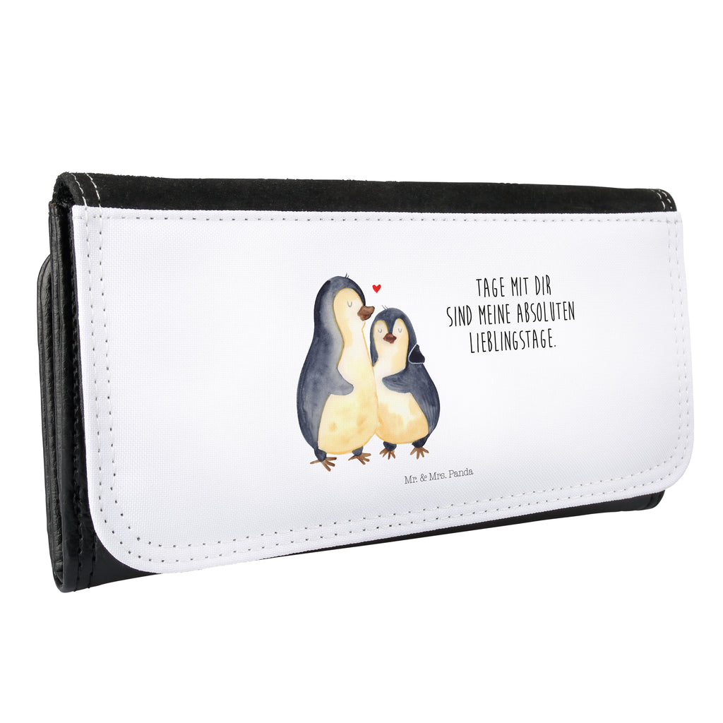 Damen Portemonnaie Pinguin umarmend Portemonnaie, Portemonee, Geldbörse, Damen, Groß, XXL, Geldbeutel, Portemonnaies, Pinguin, Liebe, Liebespaar, Liebesbeweis, Liebesgeschenk, Verlobung, Jahrestag, Hochzeitstag, Hochzeit, Hochzeitsgeschenk