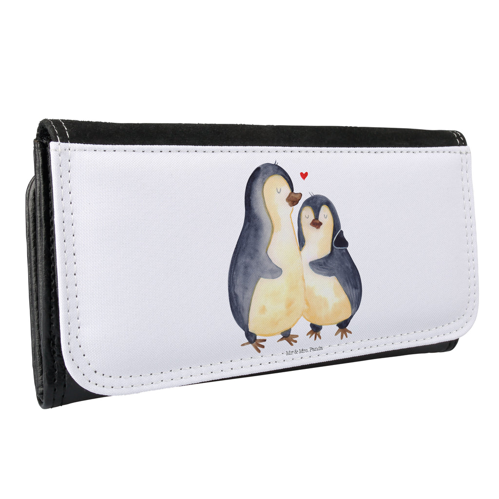 Damen Portemonnaie Pinguin umarmend Portemonnaie, Portemonee, Geldbörse, Damen, Groß, XXL, Geldbeutel, Portemonnaies, Pinguin, Liebe, Liebespaar, Liebesbeweis, Liebesgeschenk, Verlobung, Jahrestag, Hochzeitstag, Hochzeit, Hochzeitsgeschenk