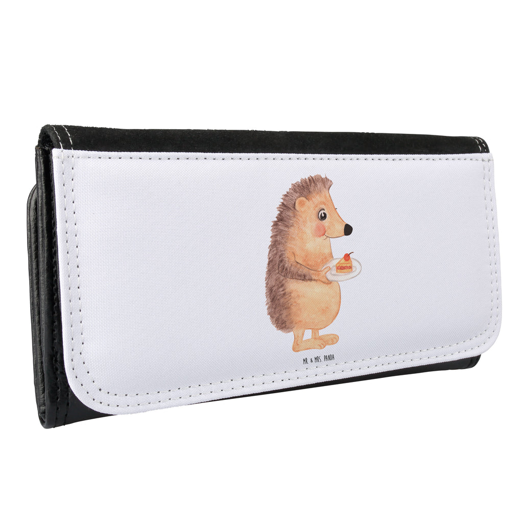 Damen Portemonnaie Igel mit Kuchenstück Portemonnaie, Portemonee, Geldbörse, Damen, Groß, XXL, Geldbeutel, Portemonnaies, Tiermotive, Gute Laune, lustige Sprüche, Tiere, Igel, Essen Spruch, Kuchen, Backen Geschenk, Kuchen backen, Einladung Party, Geburtstagskuchen, Torte