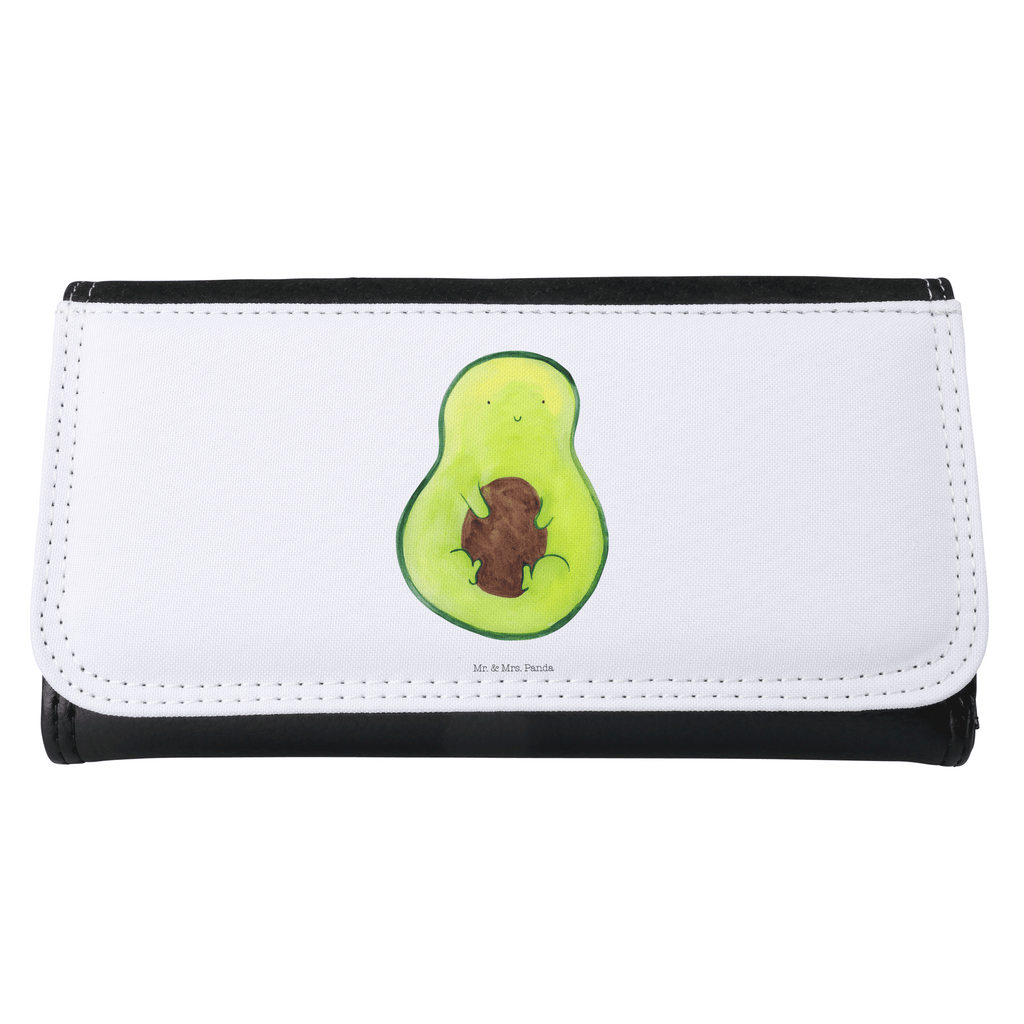 Damen Portemonnaie Avocado mit Kern Portemonnaie, Portemonee, Geldbörse, Damen, Groß, XXL, Geldbeutel, Portemonnaies, Avocado, Veggie, Vegan, Gesund, Avokado, Avocadokern, Kern, Pflanze, Spruch Leben
