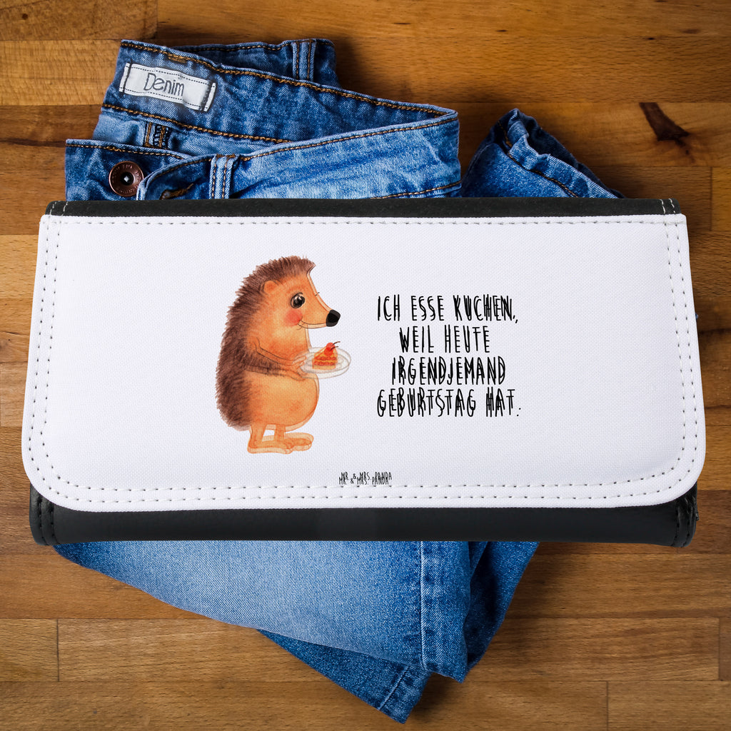 Damen Portemonnaie Igel mit Kuchenstück Portemonnaie, Portemonee, Geldbörse, Damen, Groß, XXL, Geldbeutel, Portemonnaies, Tiermotive, Gute Laune, lustige Sprüche, Tiere, Igel, Essen Spruch, Kuchen, Backen Geschenk, Kuchen backen, Einladung Party, Geburtstagskuchen, Torte