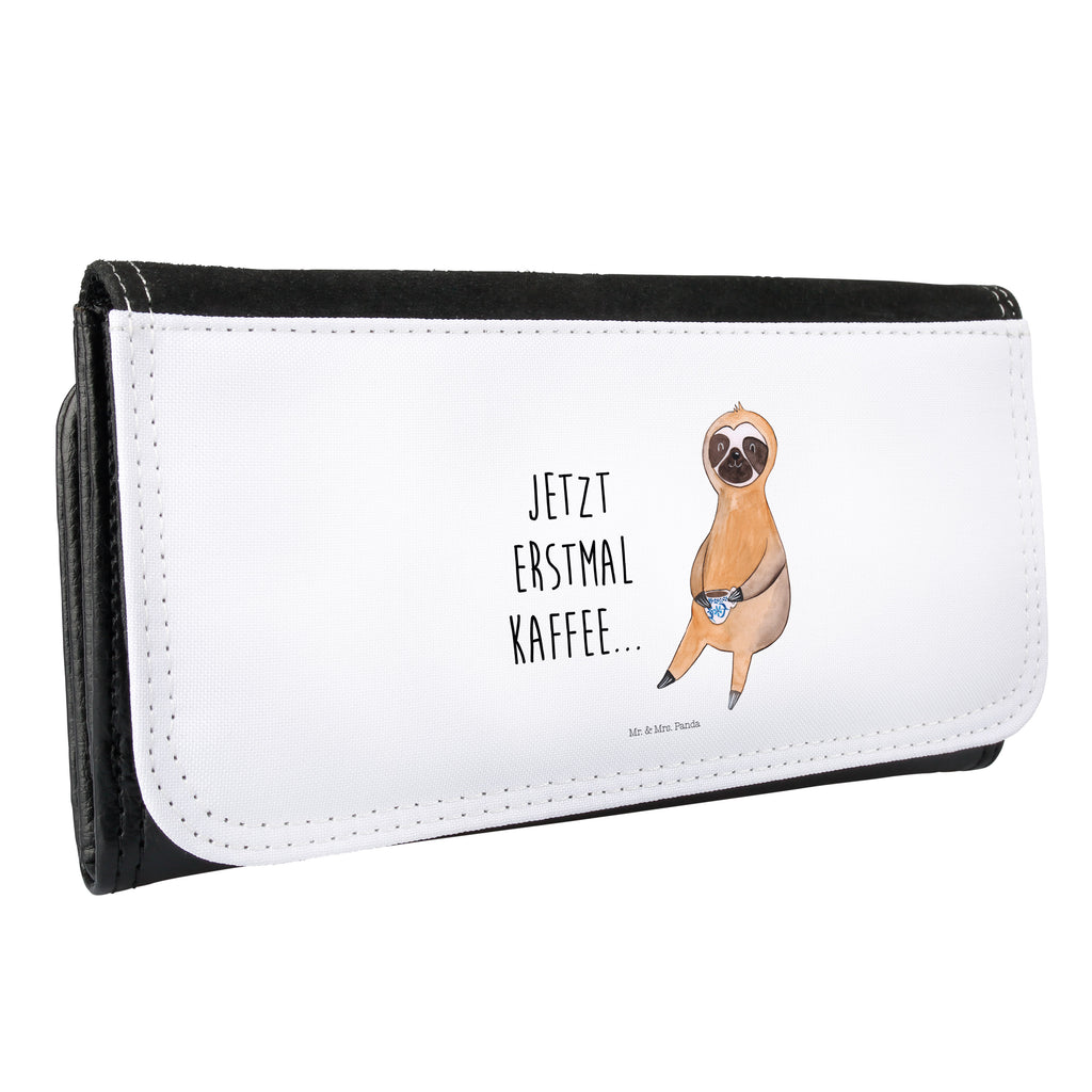 Damen Portemonnaie Faultier Kaffee Portemonnaie, Portemonee, Geldbörse, Damen, Groß, XXL, Geldbeutel, Portemonnaies, Faultier, Faultier Geschenk, Faultier Deko, Faultiere, faul, Lieblingstier, Kaffee, erster Kaffee, Morgenmuffel, Frühaufsteher, Kaffeetasse, Genießer, Coffee, Kaffeegetränk
